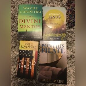 4 book bundle Christian fiction and non fiction